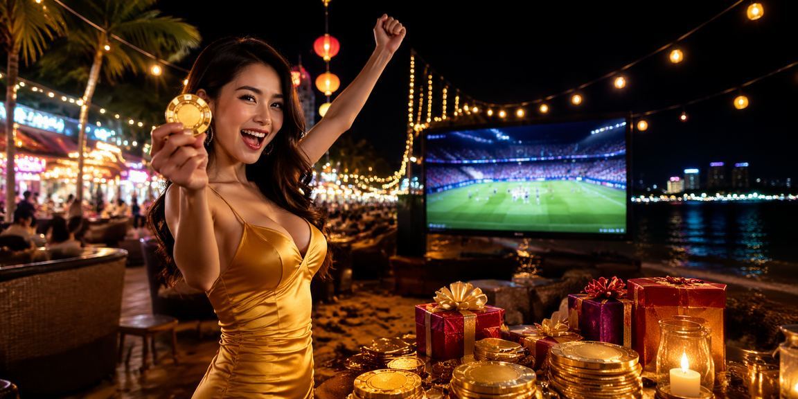 Người chơi tại Nha Trang theo dõi kèo cá cược thể thao ban đêm tại chợ đêm