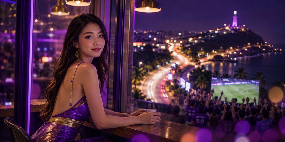 Thành viên VIP tại Vũng Tàu thưởng thức cà phê trong khi kiểm tra ưu đãi trên điện thoại